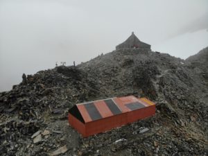 Refuge in the high camp of Huayna Potosi.