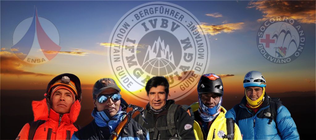 Bolivian Mountain Guides team